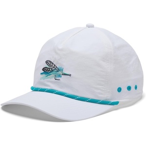 Columbia Unisex PFG Bonefish Flats Snap Back(White/Ocean Teal/Fly 1)