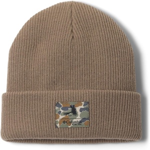 Columbia Unisex PFG Cuffed Beanie(Truffle/Delta Hunter Fly Graphic)