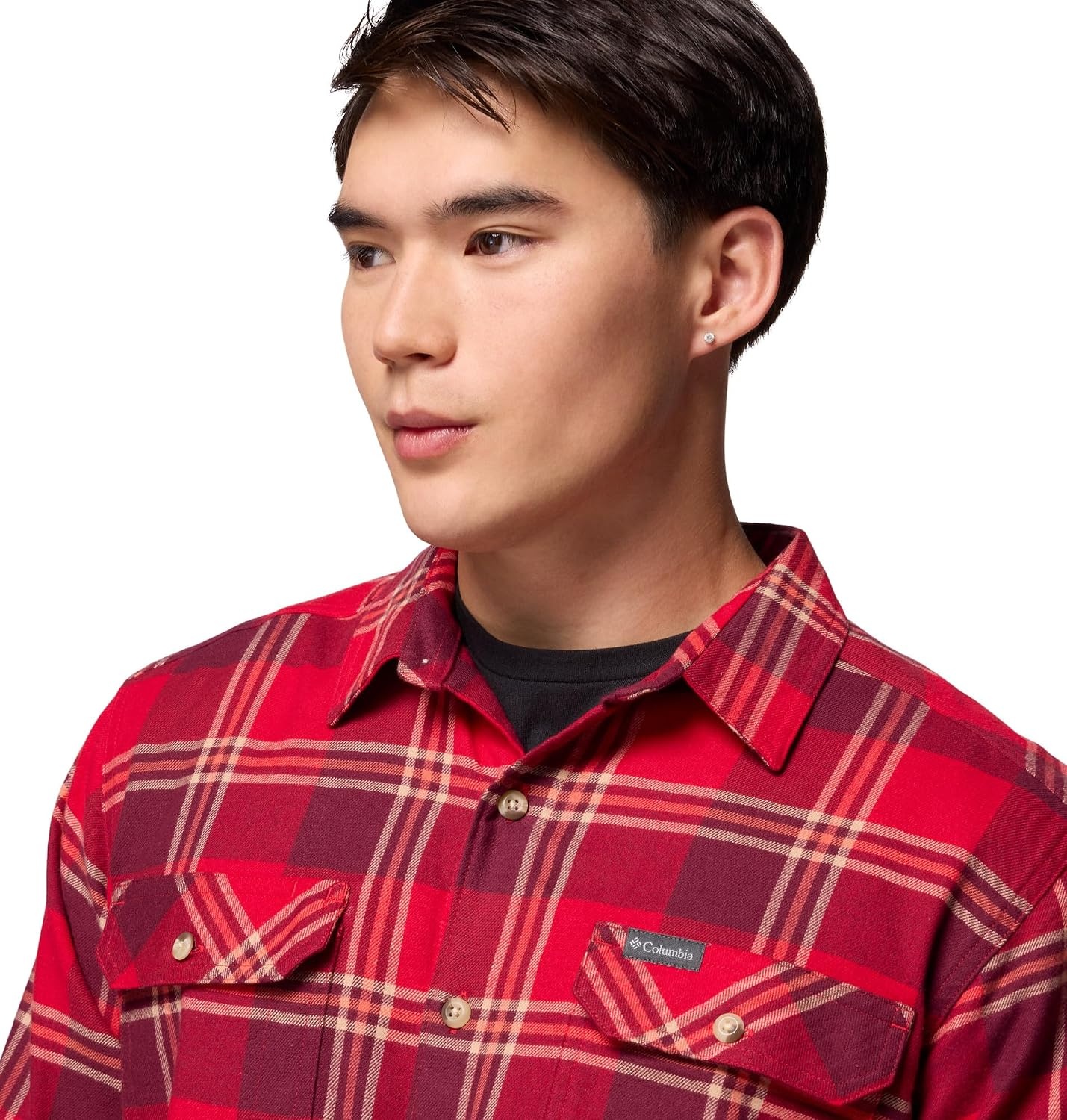 image:imageColumbia Flare Gun Stretch FlannelMtn Red Trails Edge Plaid