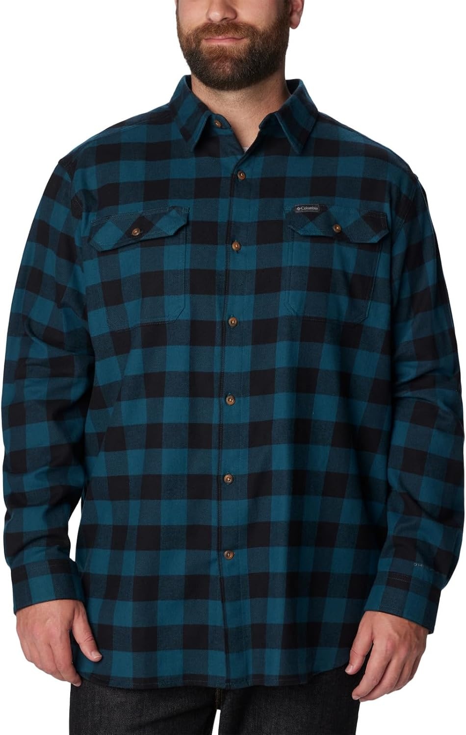 image:imageColumbia Flare Gun Stretch FlannelNight Wave Buffalo Check