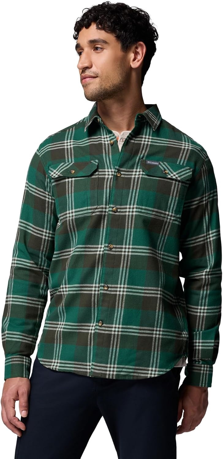 image:imageColumbia Flare Gun Stretch FlannelRain Forest Trails Edge Plaid