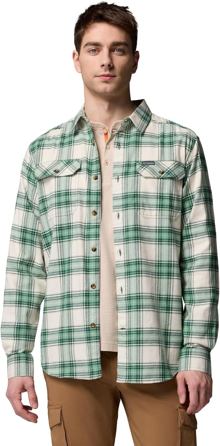 image:imageColumbia Flare Gun Stretch FlannelRain Forest Two Lane Tartan
