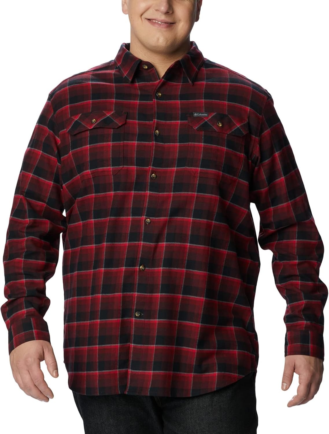 image:imageColumbia Flare Gun Stretch FlannelRed Jasper Shadow Plaid