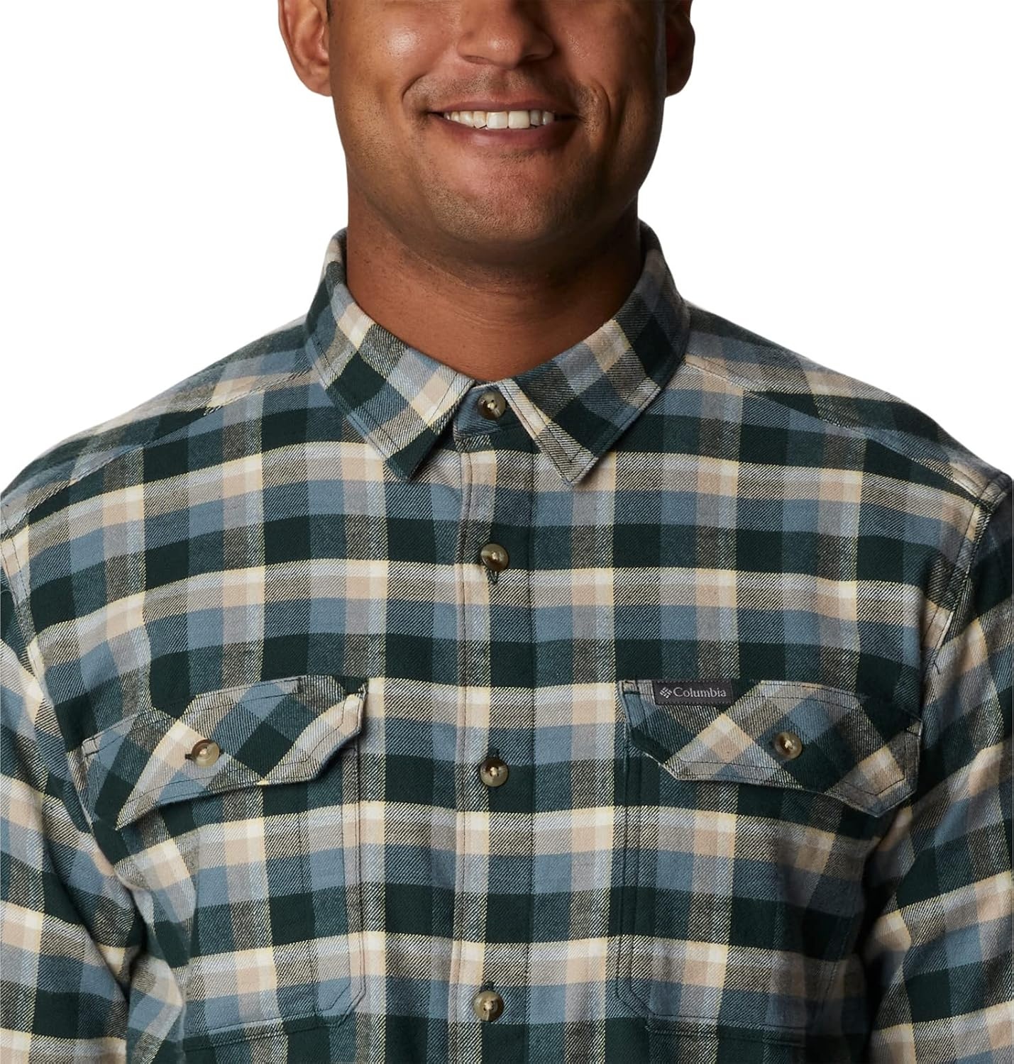 image:imageColumbia Flare Gun Stretch FlannelSpruce Shadow Plaid