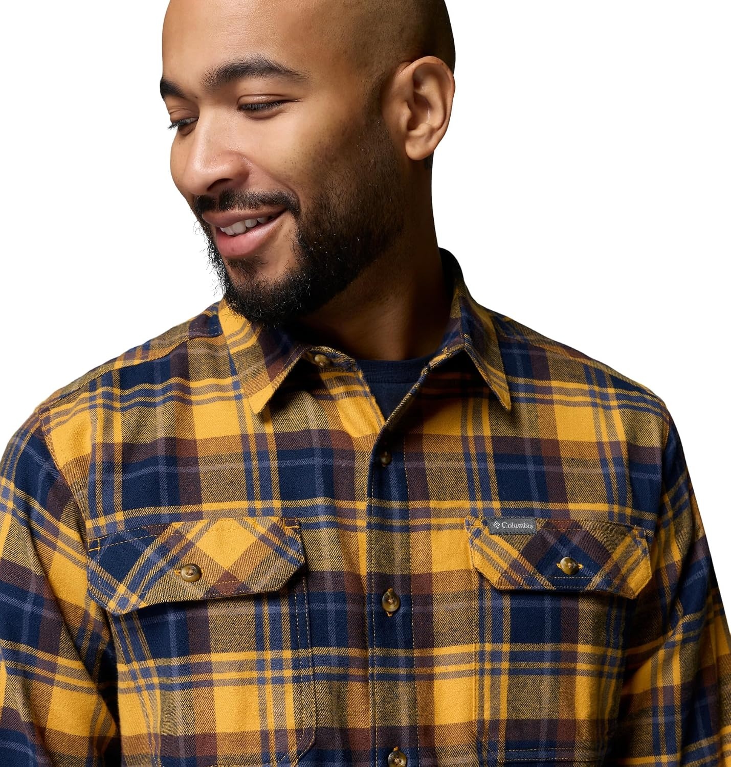 image:imageColumbia Flare Gun Stretch FlannelSquash Dispersed Plaid