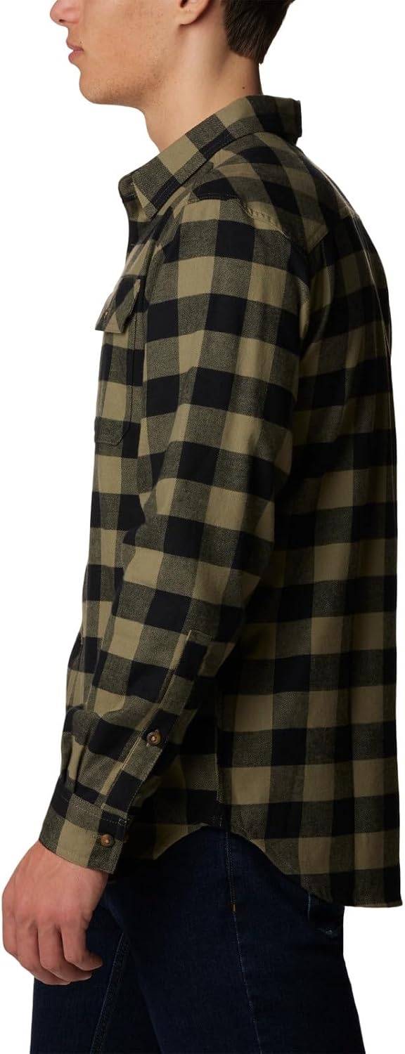 image:imageColumbia Flare Gun Stretch FlannelStone Green Buffalo Check
