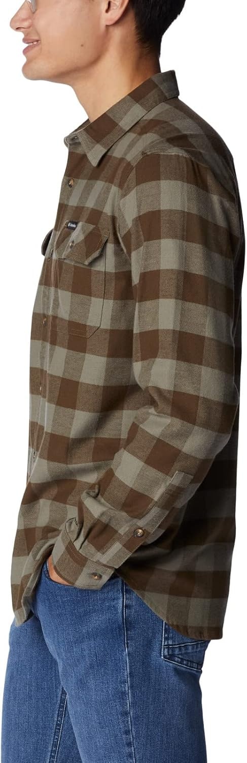 image:imageColumbia Flare Gun Stretch FlannelStone Green Twill Buffalo Check