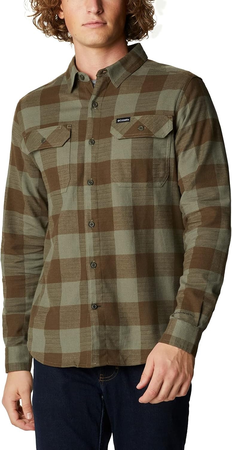 image:imageColumbia Flare Gun Stretch FlannelStone Green Twill Buffalo Checklegacy