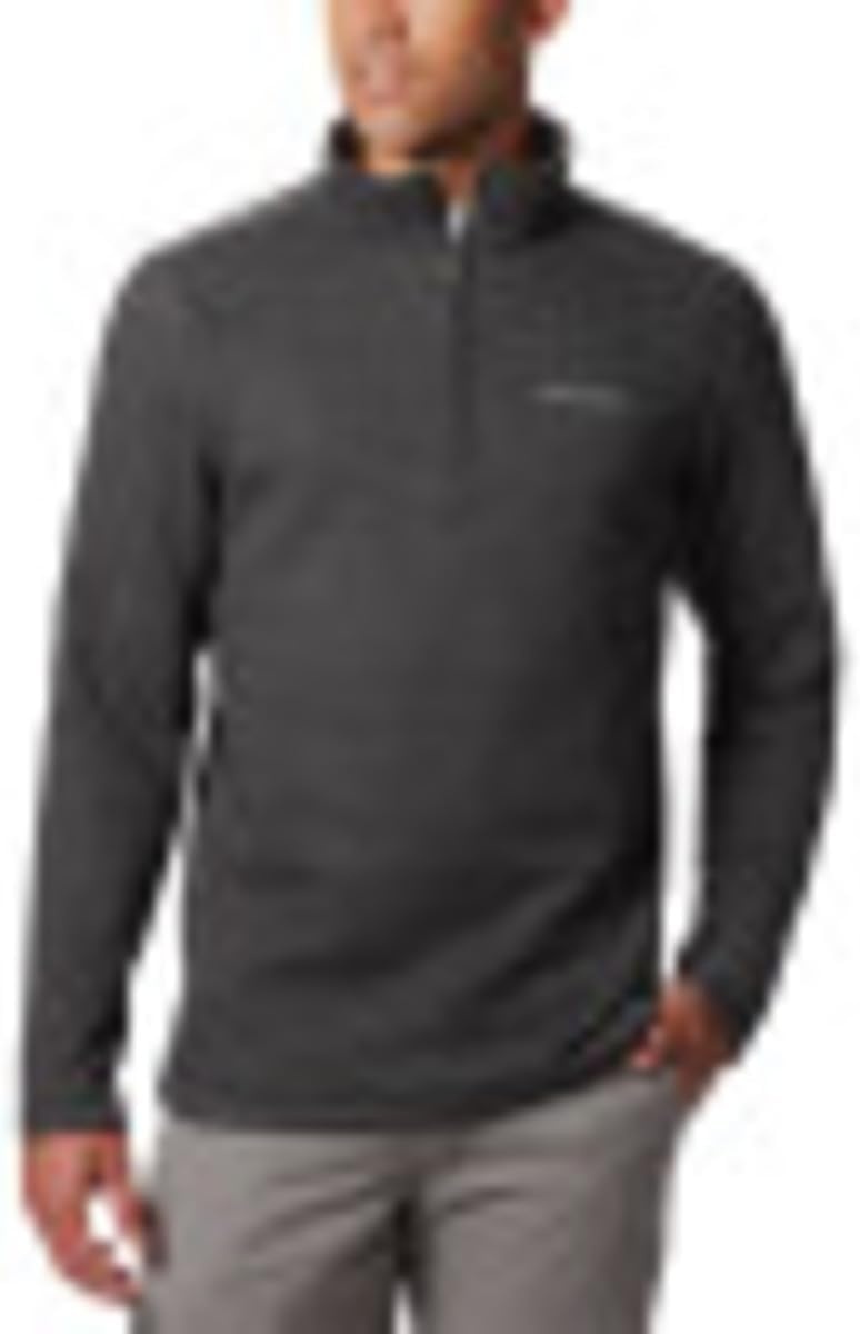 image:imageColumbia Mens Big Great Hart Mountain III Big amp Tall Half ZipBlack Heather
