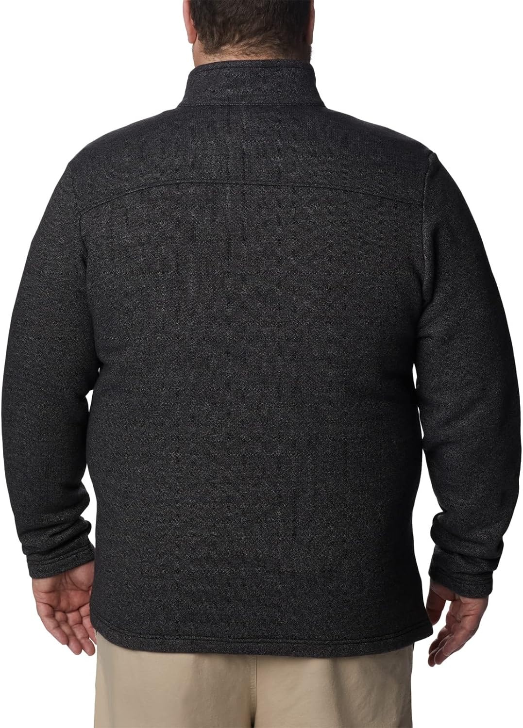 image:imageColumbia Mens Big Great Hart Mountain III Big amp Tall Half ZipBlack Heather