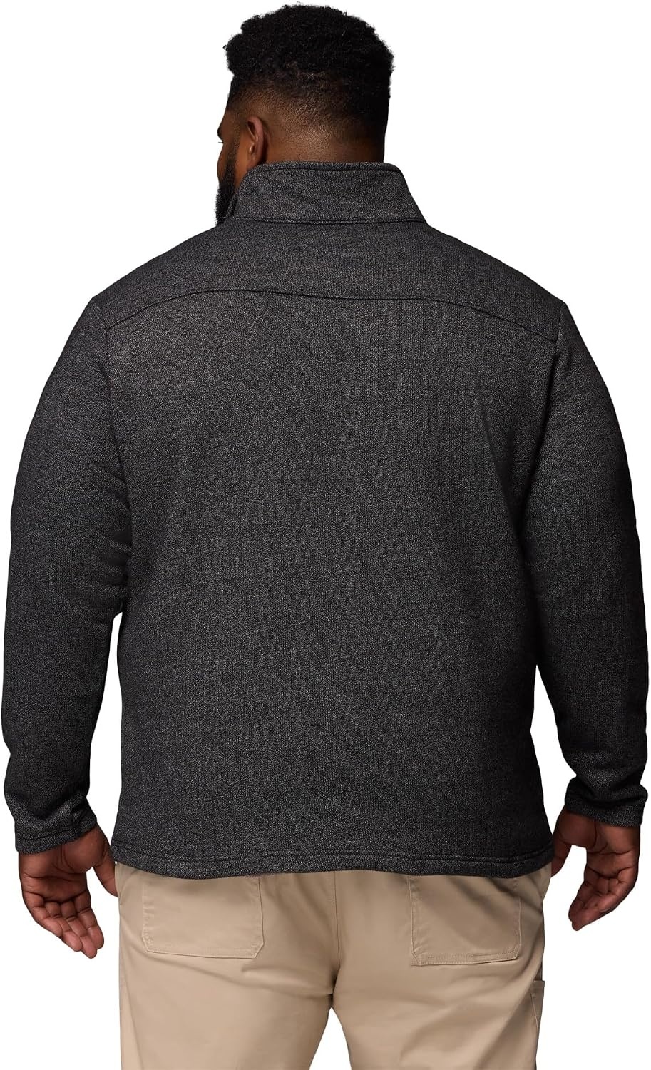 image:imageColumbia Mens Big Great Hart Mountain III Big amp Tall Half ZipBlack Heather