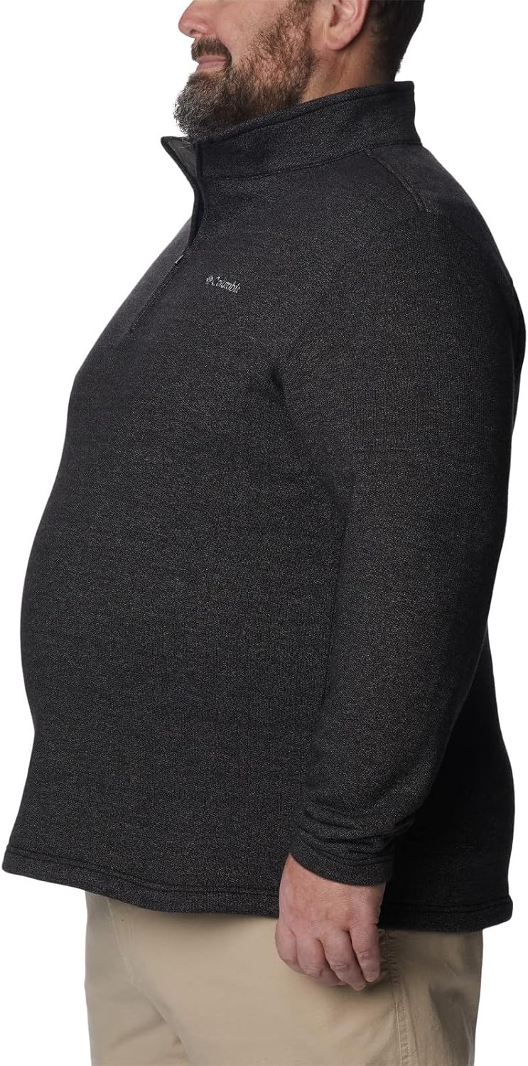image:imageColumbia Mens Big Great Hart Mountain III Big amp Tall Half ZipBlack Heather