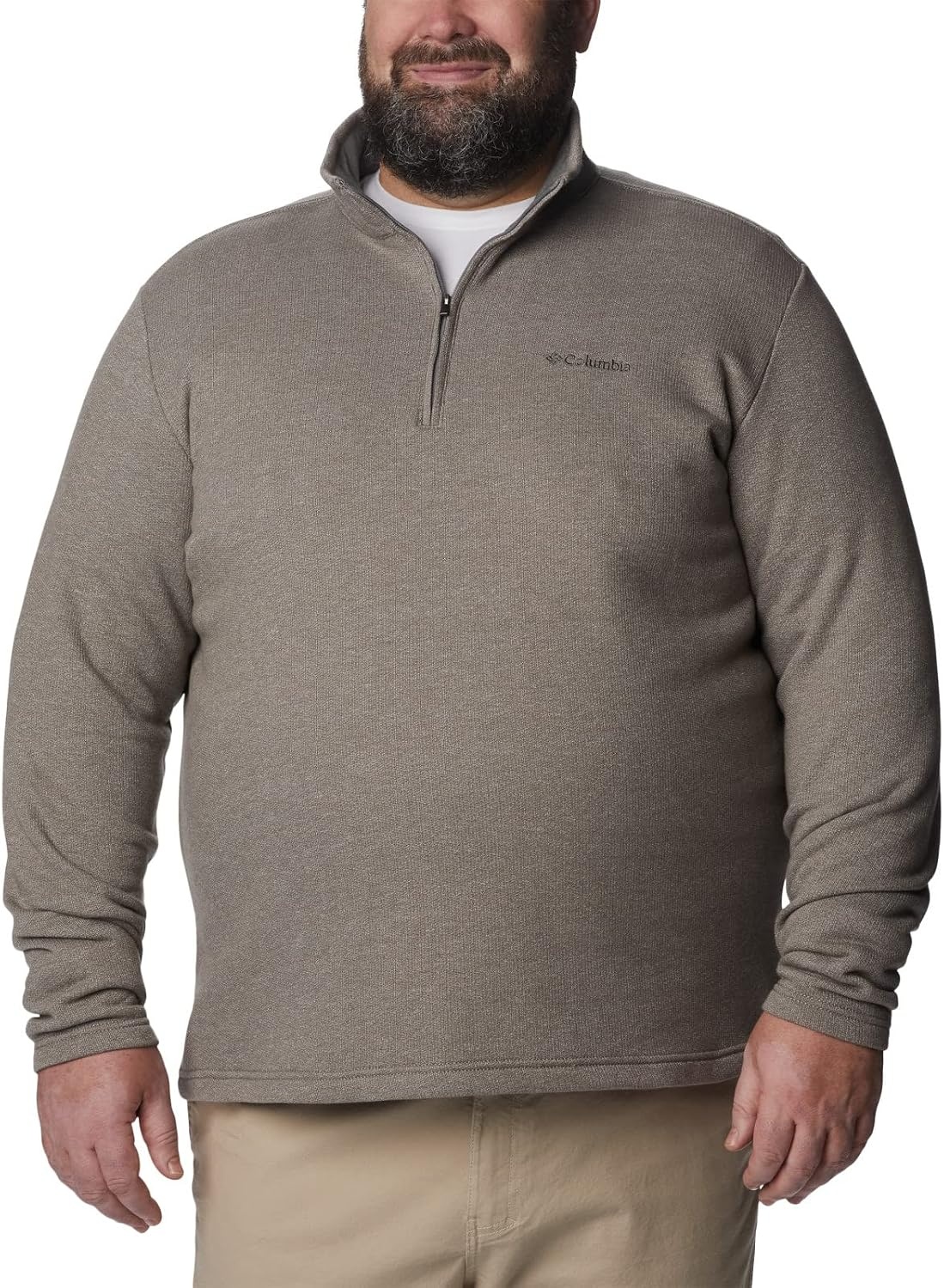 image:imageColumbia Mens Big Great Hart Mountain III Big amp Tall Half ZipBoulder Heather