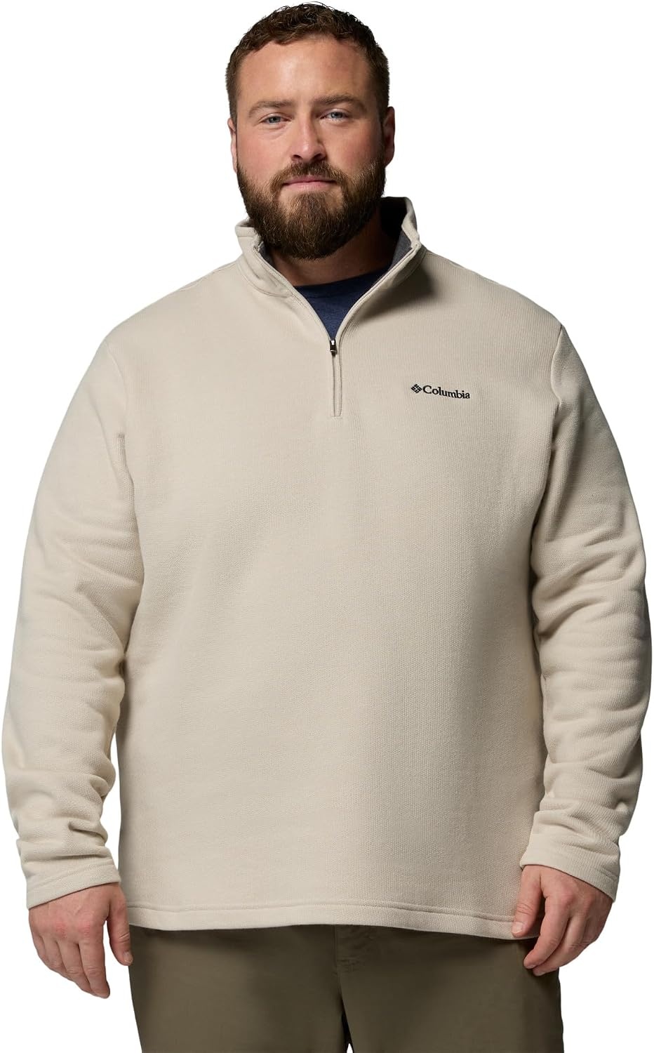 image:imageColumbia Mens Big Great Hart Mountain III Big amp Tall Half ZipDark Stone Heather