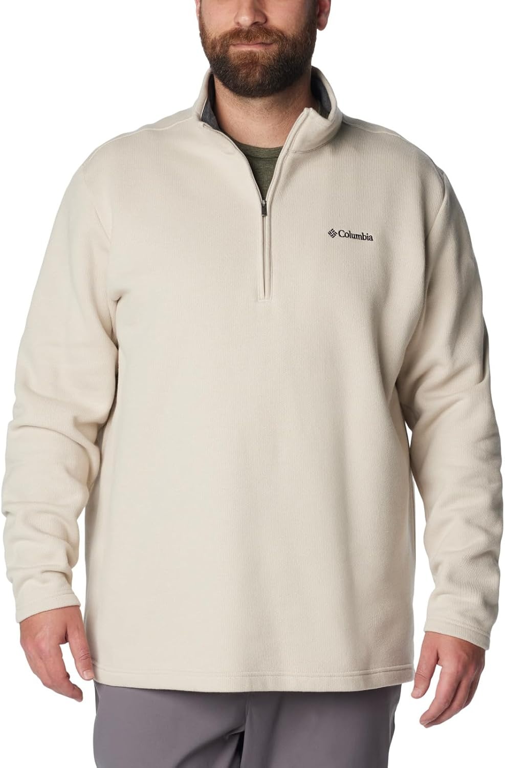 image:imageColumbia Mens Big Great Hart Mountain III Big amp Tall Half ZipDark Stone Heather