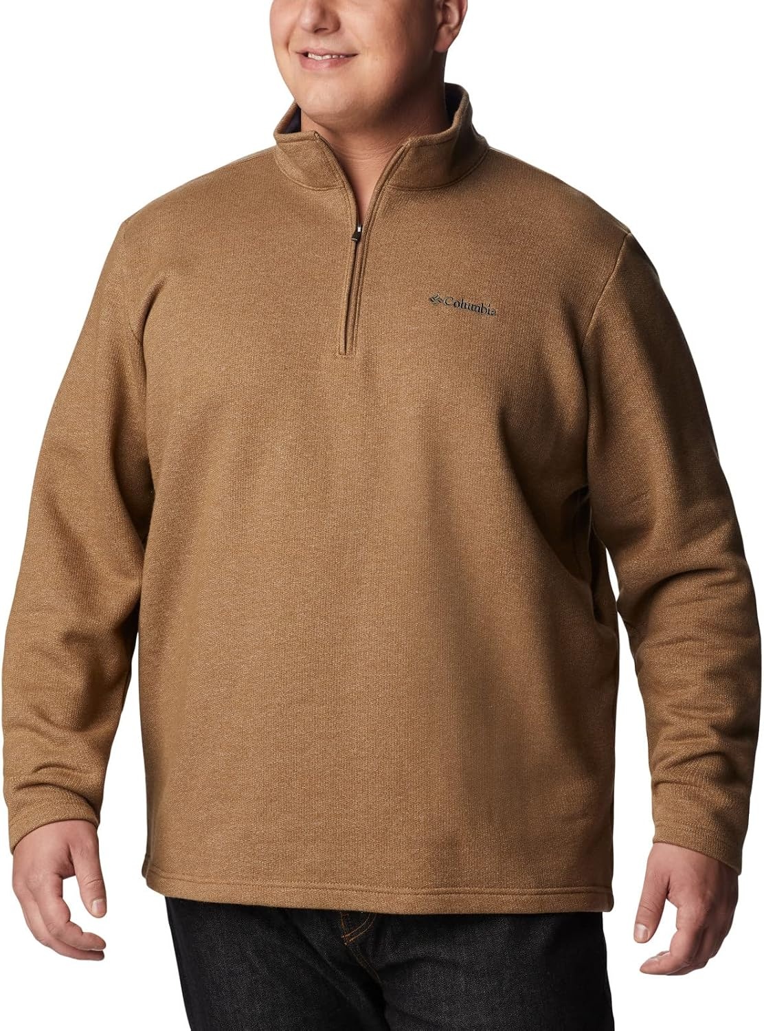 image:imageColumbia Mens Big Great Hart Mountain III Big amp Tall Half ZipDelta Heather