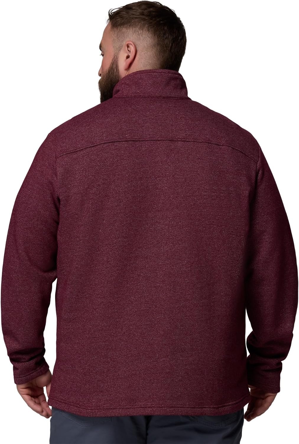 image:imageColumbia Mens Big Great Hart Mountain III Big amp Tall Half ZipRich Wine Heather