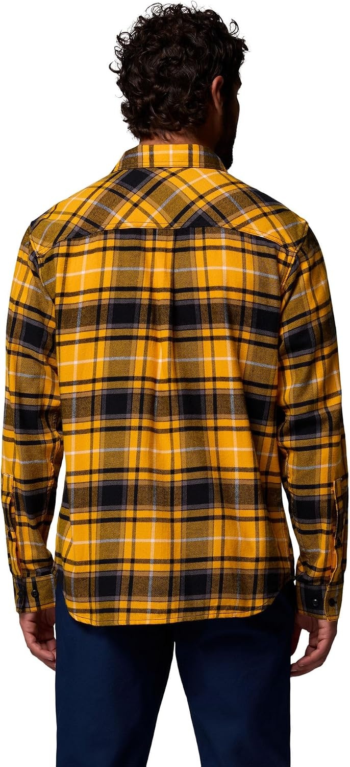 image:imageColumbia Mens Collegiate Flare Gun Flannel Long Sleeve ShirtIw Mlb Gold Tartan