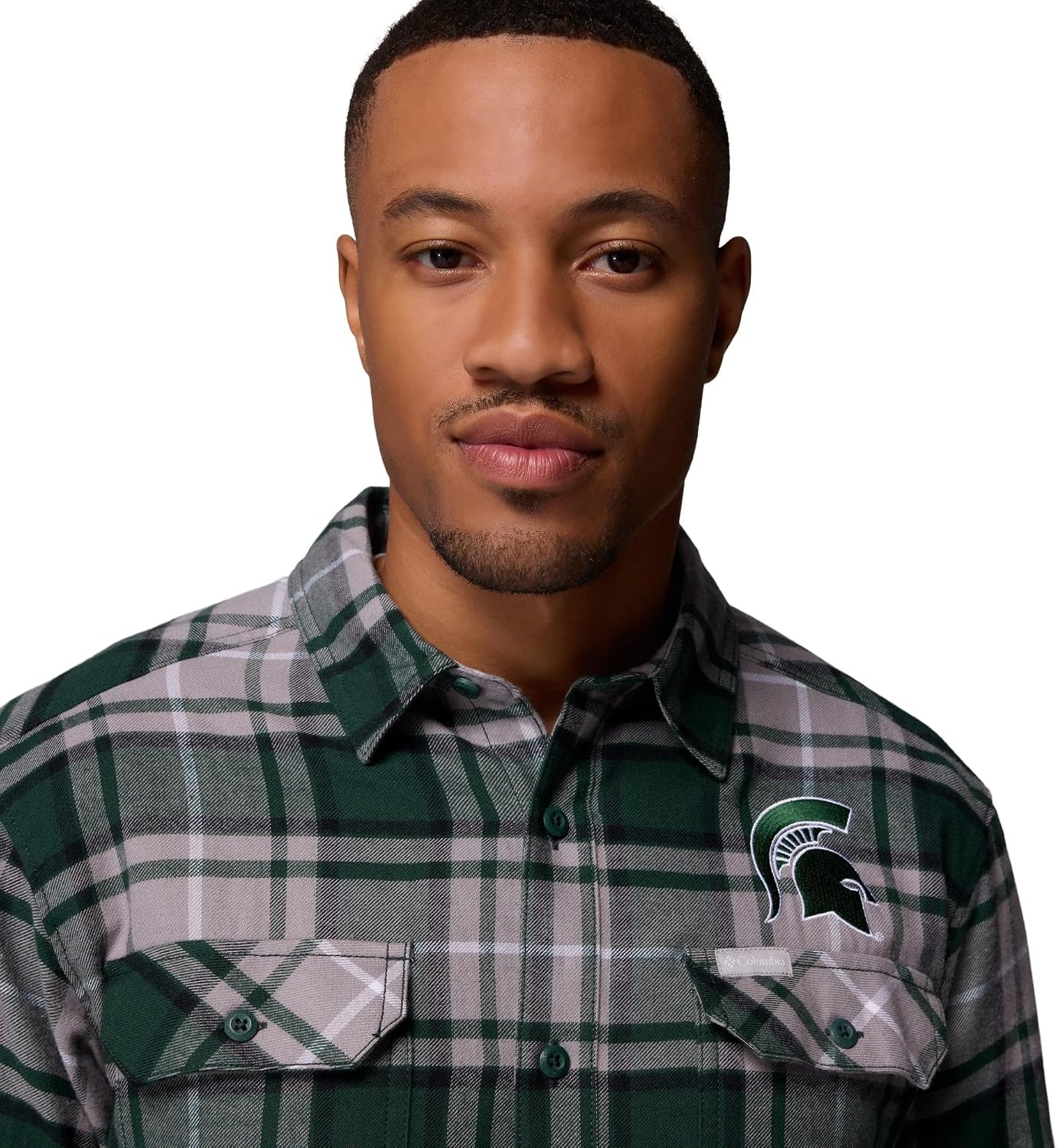 image:imageColumbia Mens Collegiate Flare Gun Flannel Long Sleeve ShirtMs Spruce Tartan
