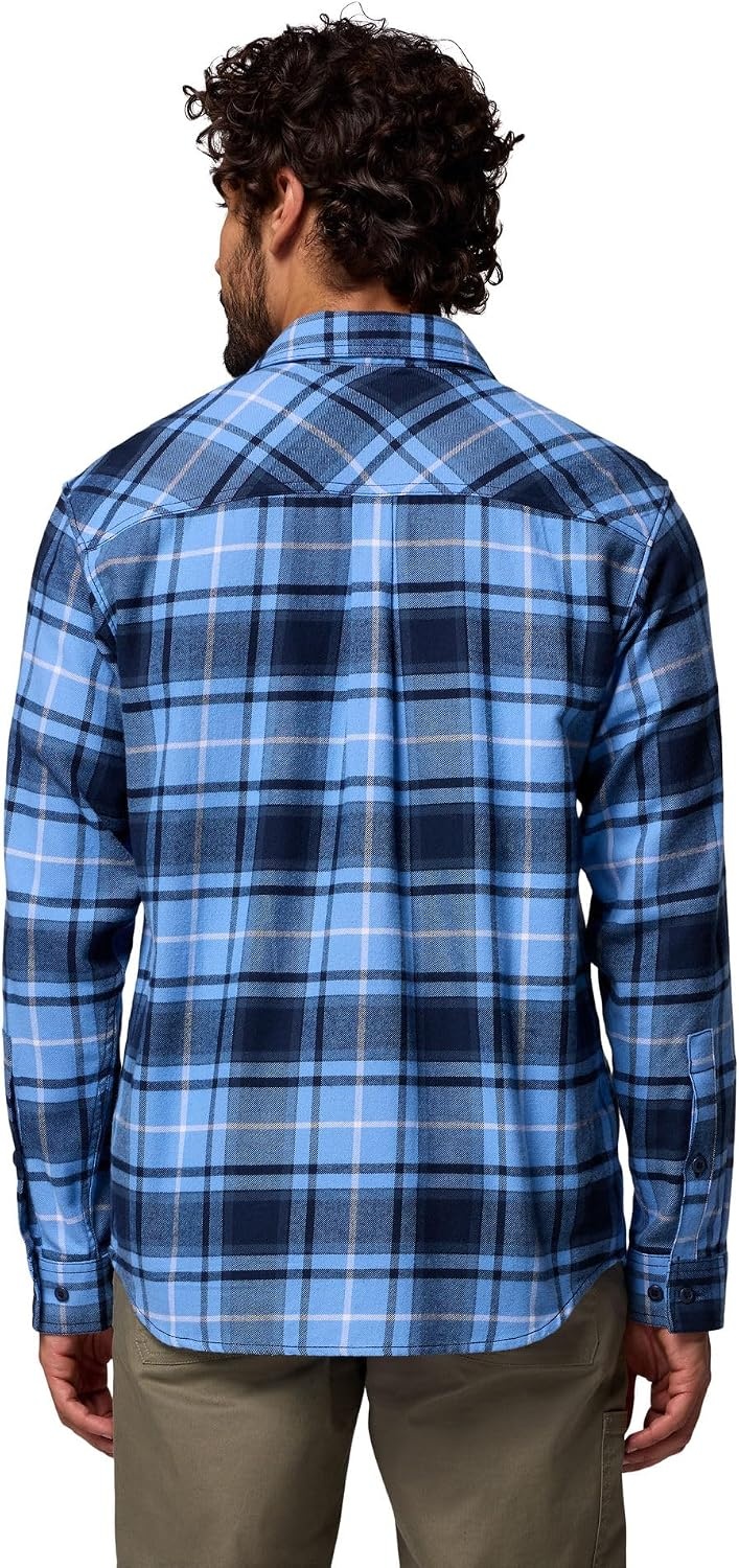 image:imageColumbia Mens Collegiate Flare Gun Flannel Long Sleeve ShirtNc White Cap Tartan