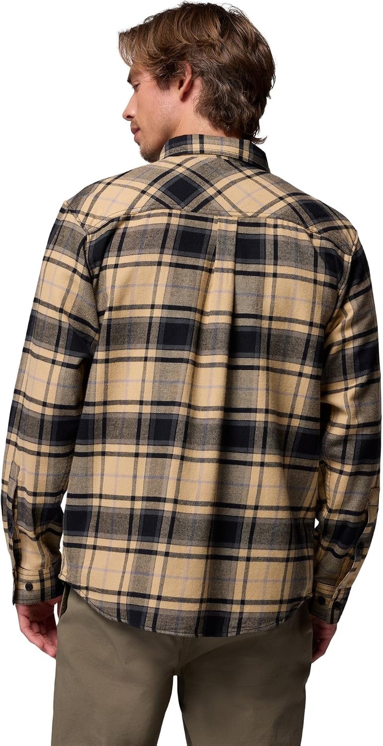 image:imageColumbia Mens Collegiate Flare Gun Flannel Long Sleeve ShirtPd Sierra Tan Tartan