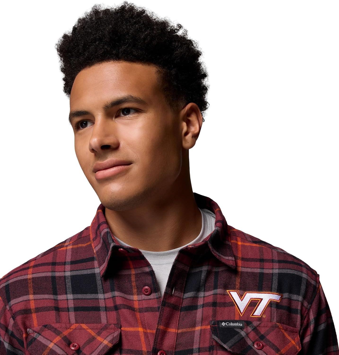 image:imageColumbia Mens Collegiate Flare Gun Flannel Long Sleeve ShirtVt Deep Maroon Tartan