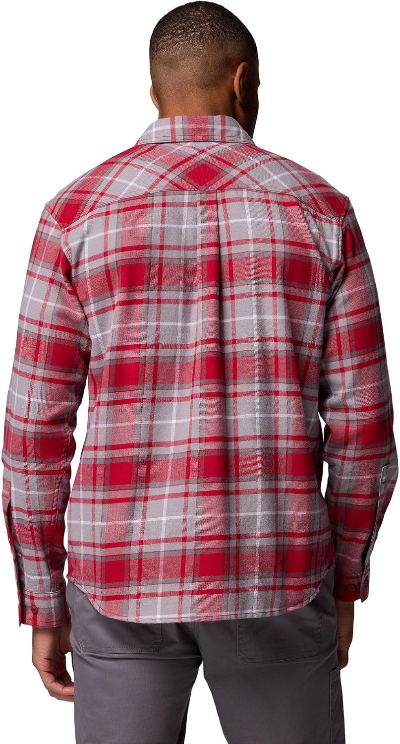 image:imageColumbia Mens Collegiate Flare Gun Flannel Long Sleeve ShirtWaz Red Velvet Tartan