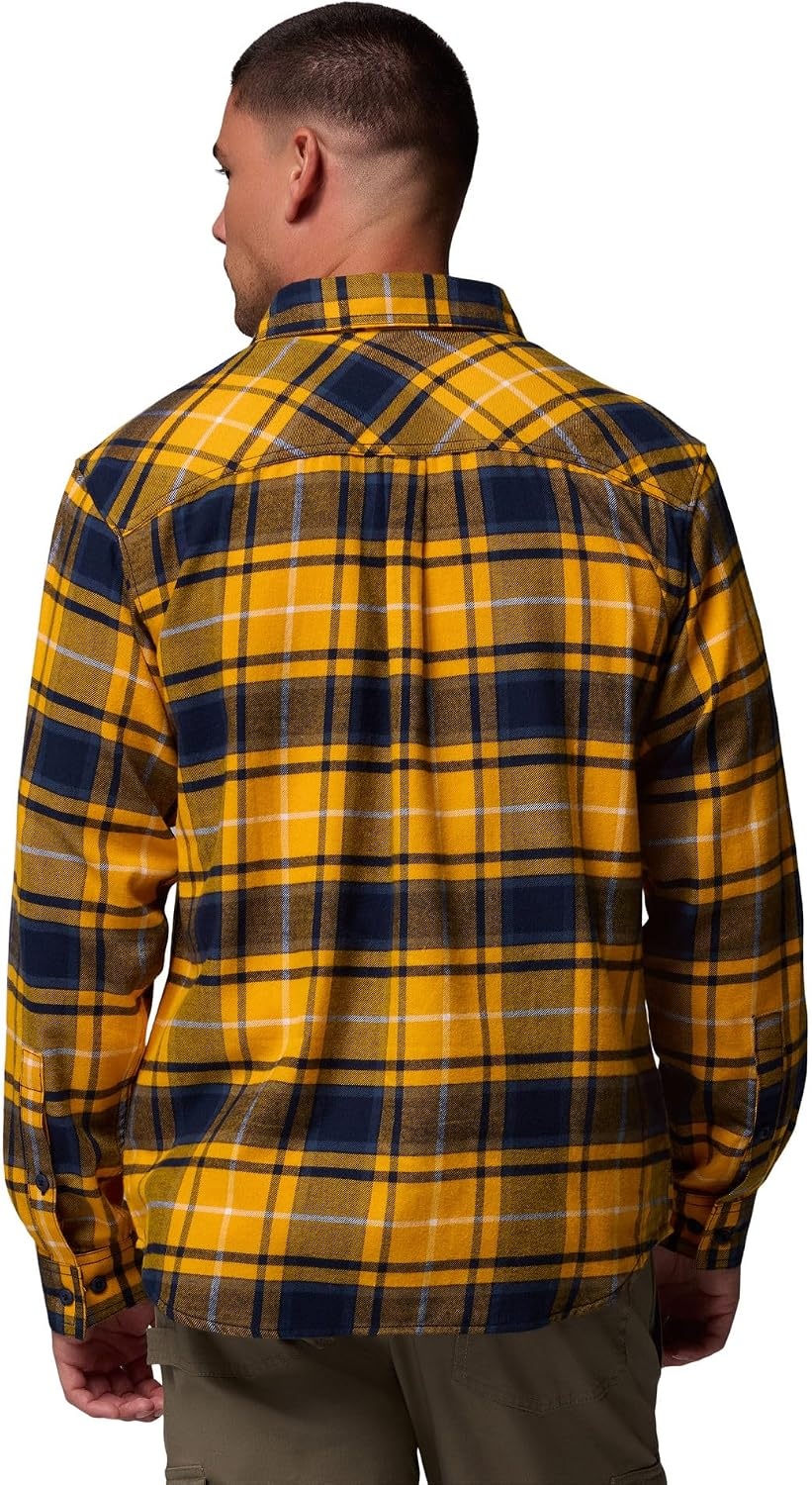 image:imageColumbia Mens Collegiate Flare Gun Flannel Long Sleeve ShirtWv Mlb Gold Tartan