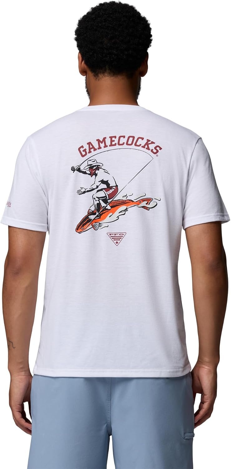 image:imageColumbia Mens Collegiate PFG Tee Short SleeveSc White