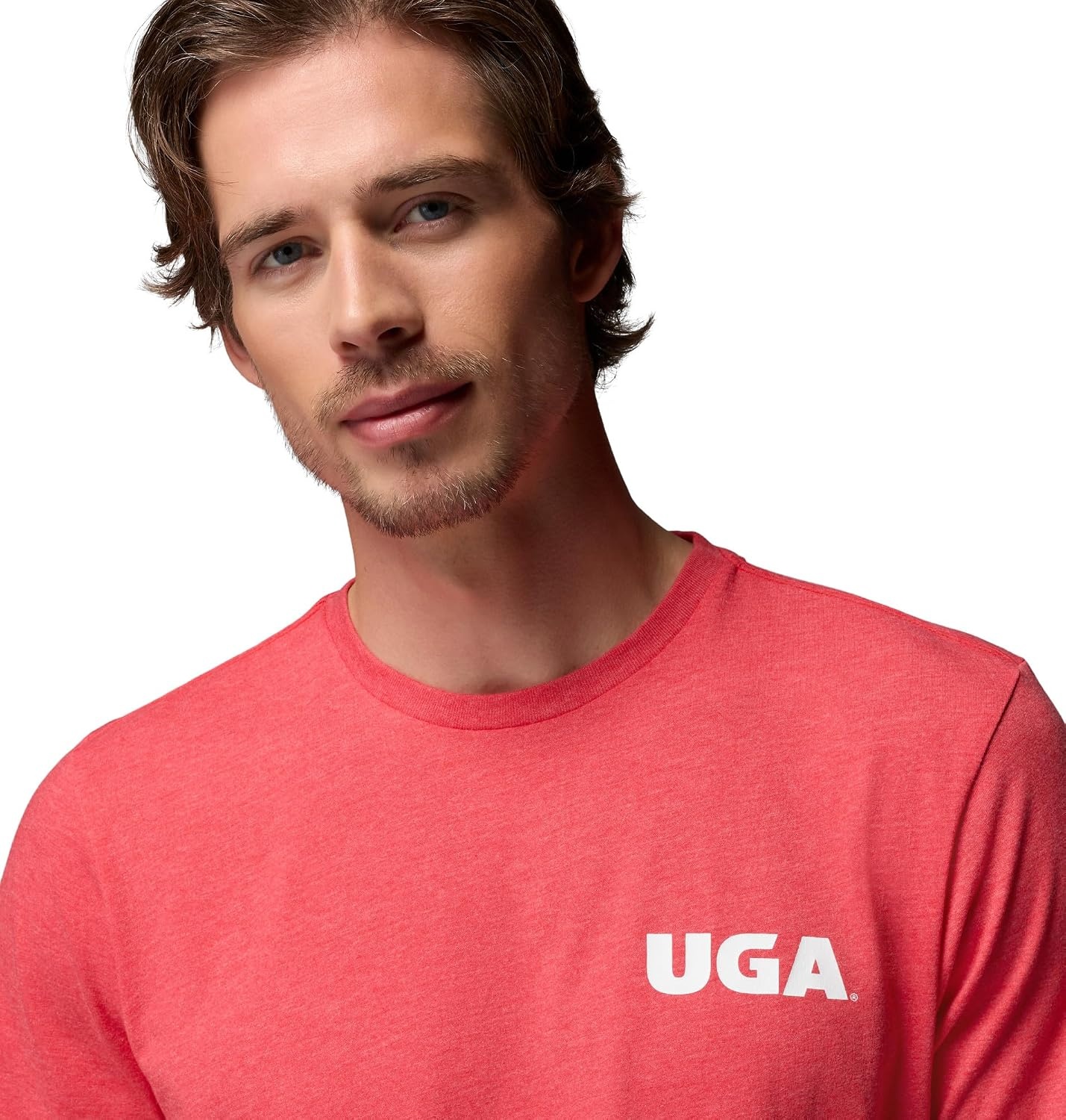 image:imageColumbia Mens Collegiate PFG Tee Short SleeveUga Bright Red Heather