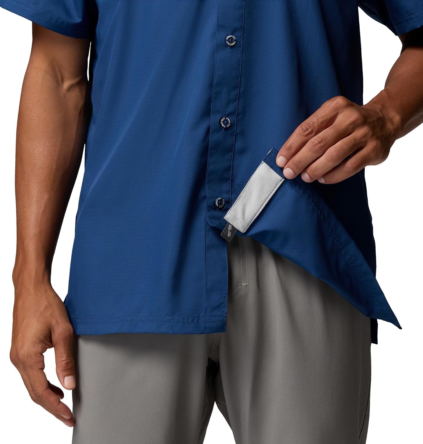 image:imageColumbia Mens Collegiate Slack Tide Camp ShirtLsu Carbon