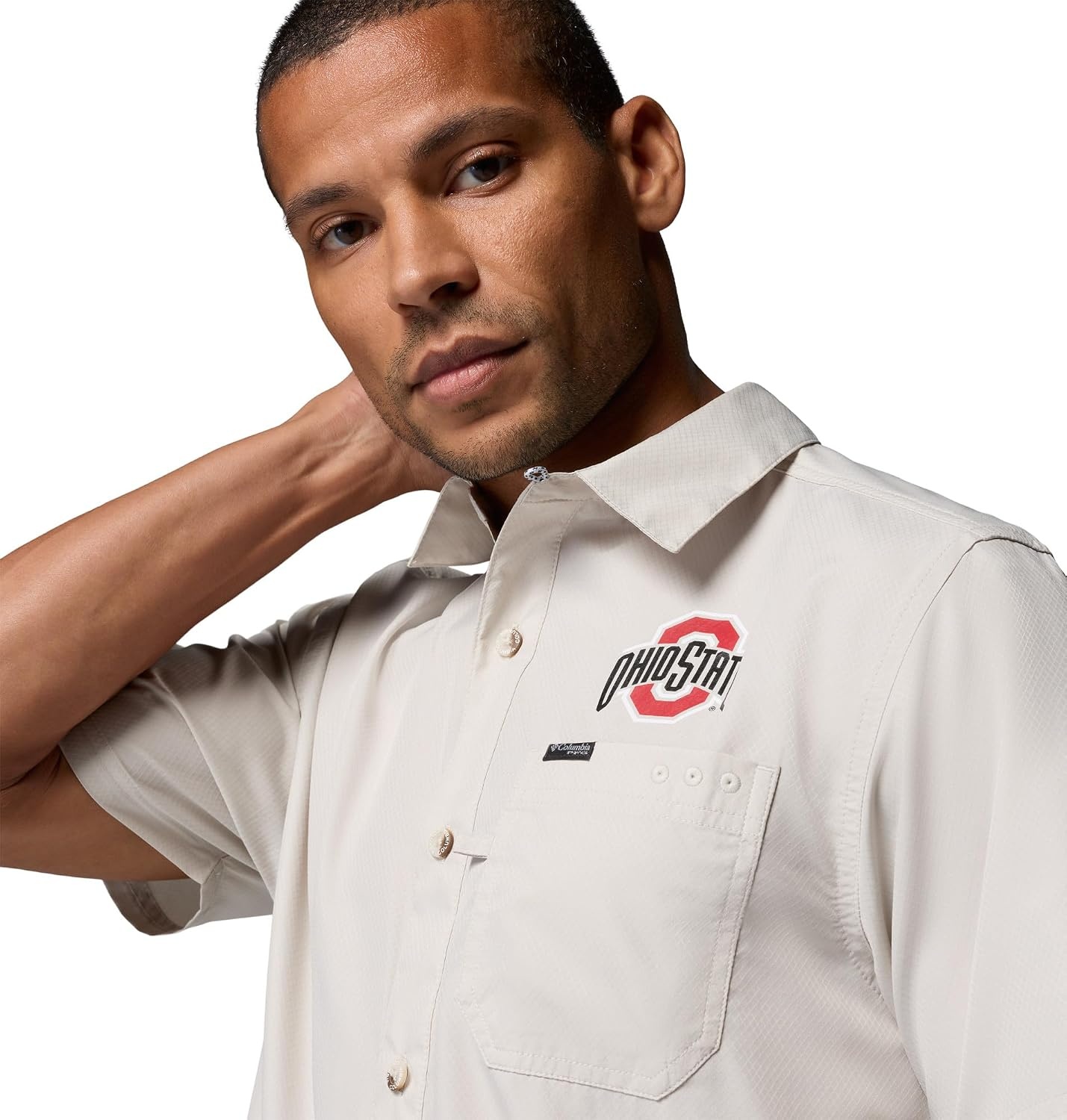 image:imageColumbia Mens Collegiate Slack Tide Camp ShirtOs Dark Stone