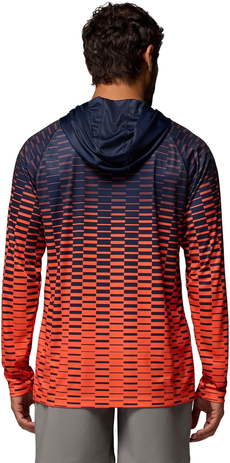 image:imageColumbia Mens Collegiate Super Terminal Tackle HoodieAub Collegiate NavySpark Orange