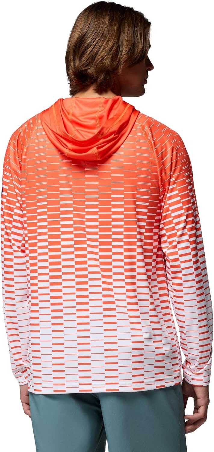 image:imageColumbia Mens Collegiate Super Terminal Tackle HoodieCle Spark OrangeWhite