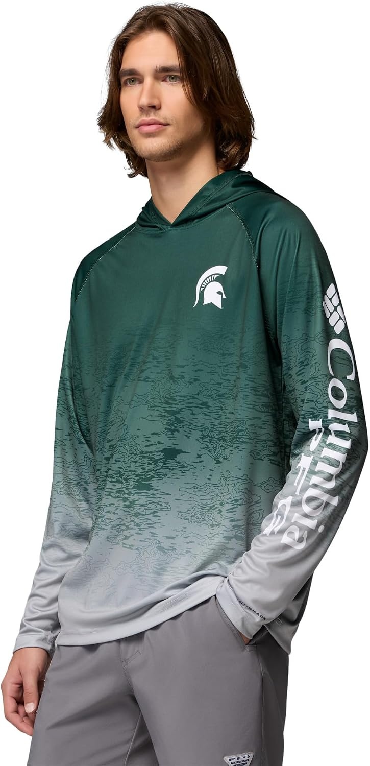 image:imageColumbia Mens Collegiate Super Terminal Tackle HoodieMs SpruceColumbia Grey