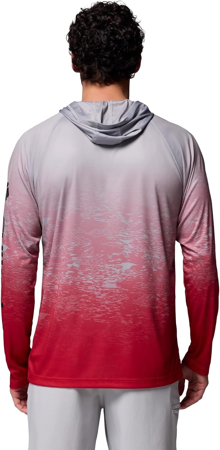 image:imageColumbia Mens Collegiate Super Terminal Tackle HoodieOs Columbia GreyIntense Red