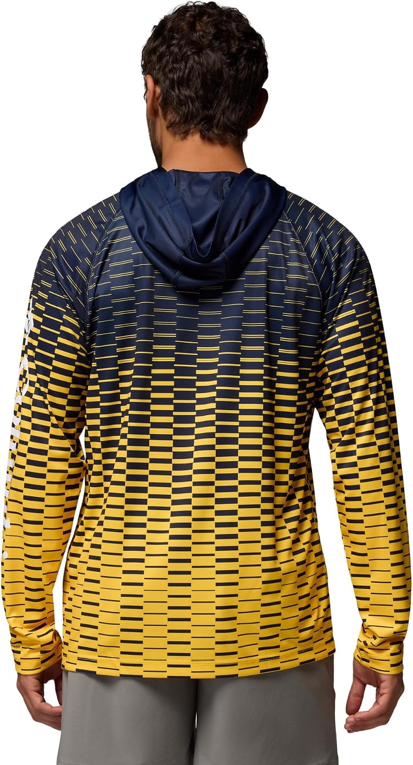 image:imageColumbia Mens Collegiate Super Terminal Tackle HoodieUm Collegiate NavyYellow