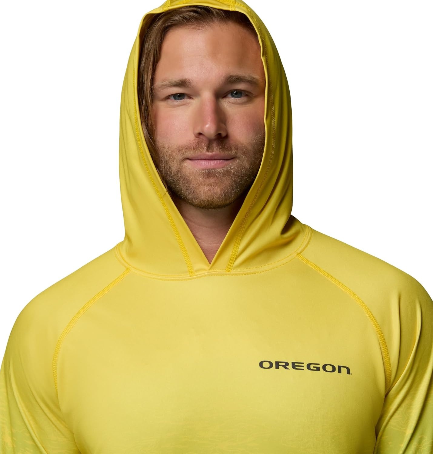 image:imageColumbia Mens Collegiate Super Terminal Tackle HoodieUo Yellow GloFuse Green