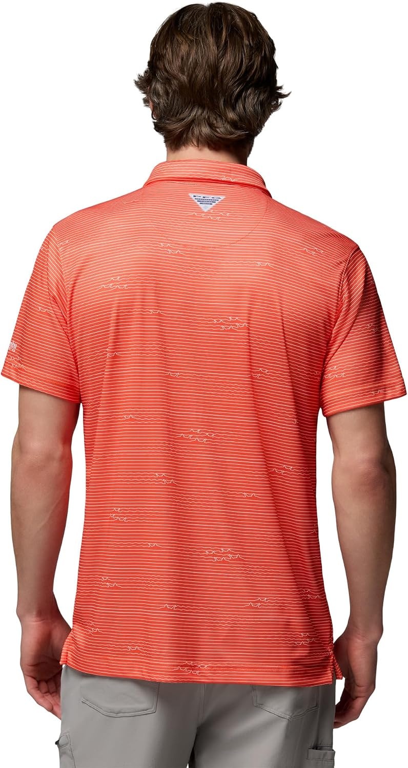 image:imageColumbia Mens Collegiate Super Terminal Tackle PoloCle Spark Orange