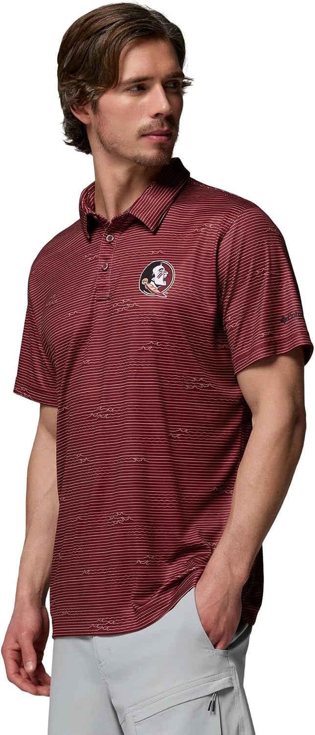image:imageColumbia Mens Collegiate Super Terminal Tackle PoloFsu Cabernet
