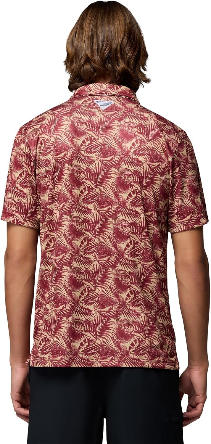 image:imageColumbia Mens Collegiate Super Terminal Tackle PoloFsu Cabernet Roosters