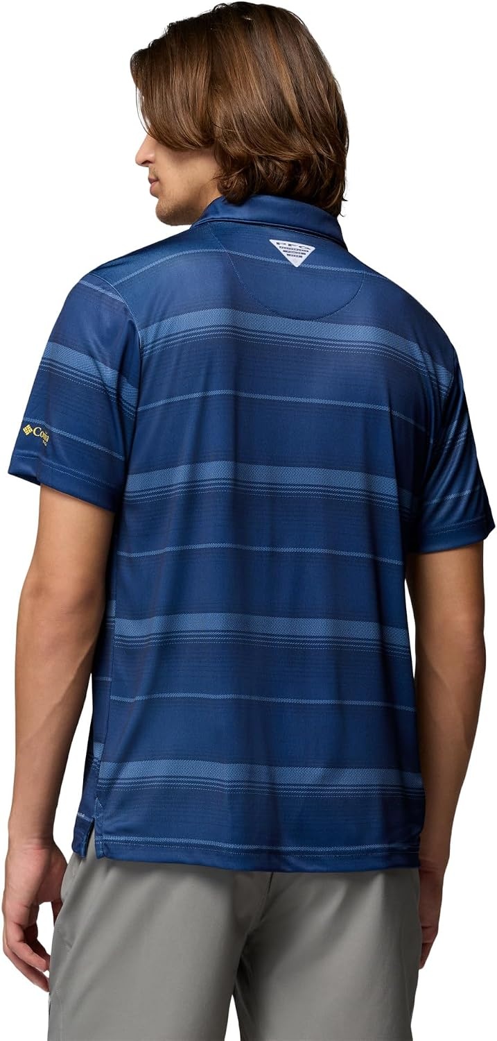 image:imageColumbia Mens Collegiate Super Terminal Tackle PoloLsu Carbon