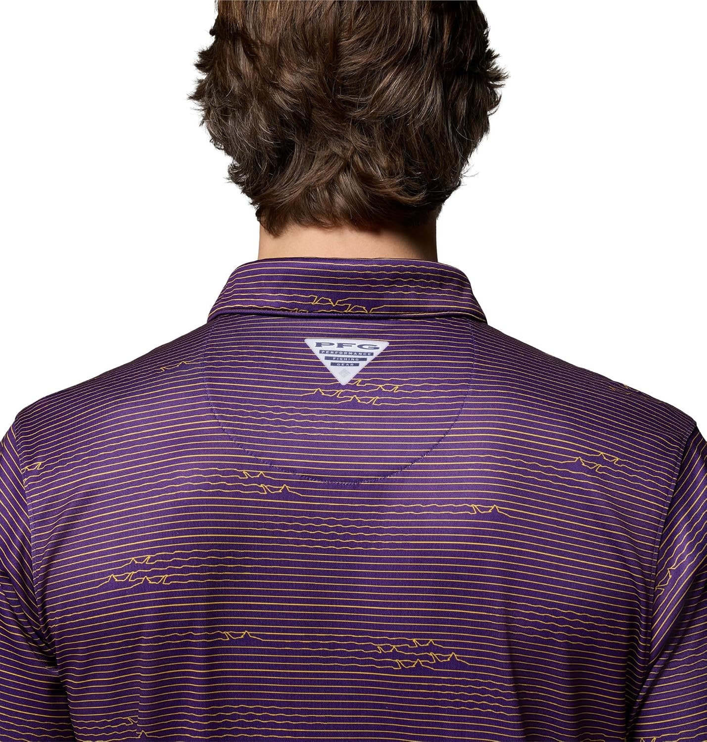 image:imageColumbia Mens Collegiate Super Terminal Tackle PoloLsu Vivid Purple