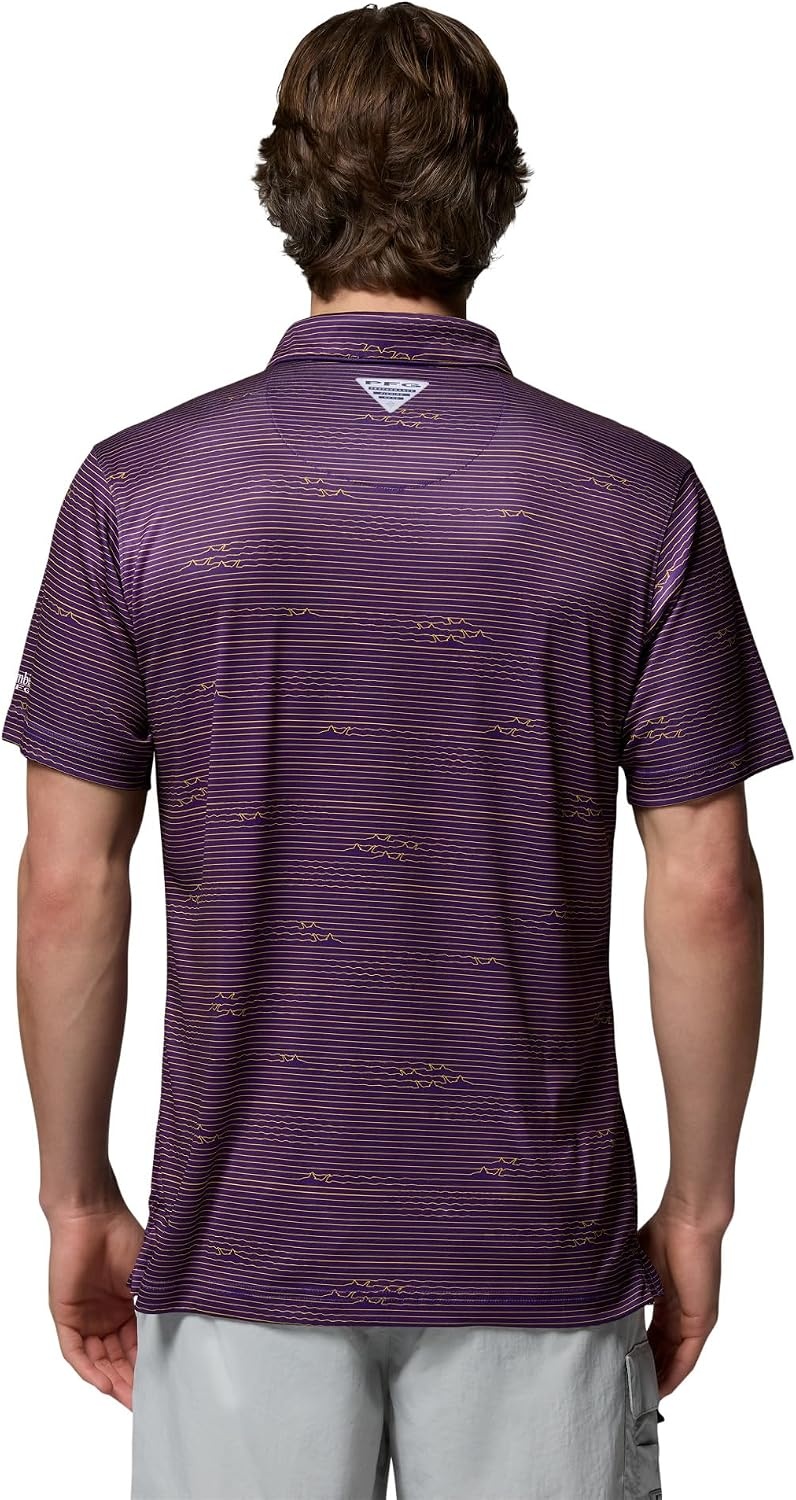 image:imageColumbia Mens Collegiate Super Terminal Tackle PoloLsu Vivid Purple