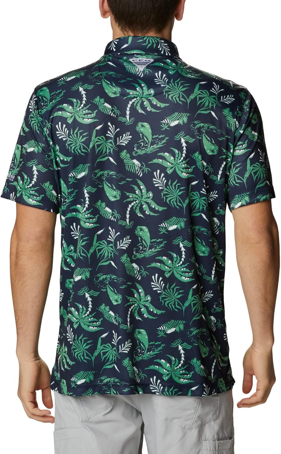 image:imageColumbia Mens Collegiate Super Terminal Tackle PoloNd Collegiate Navy Dorado Isle Print