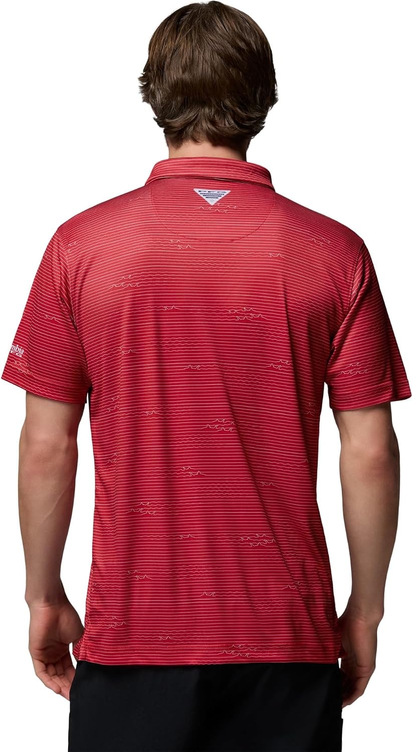 image:imageColumbia Mens Collegiate Super Terminal Tackle PoloOs Intense Red