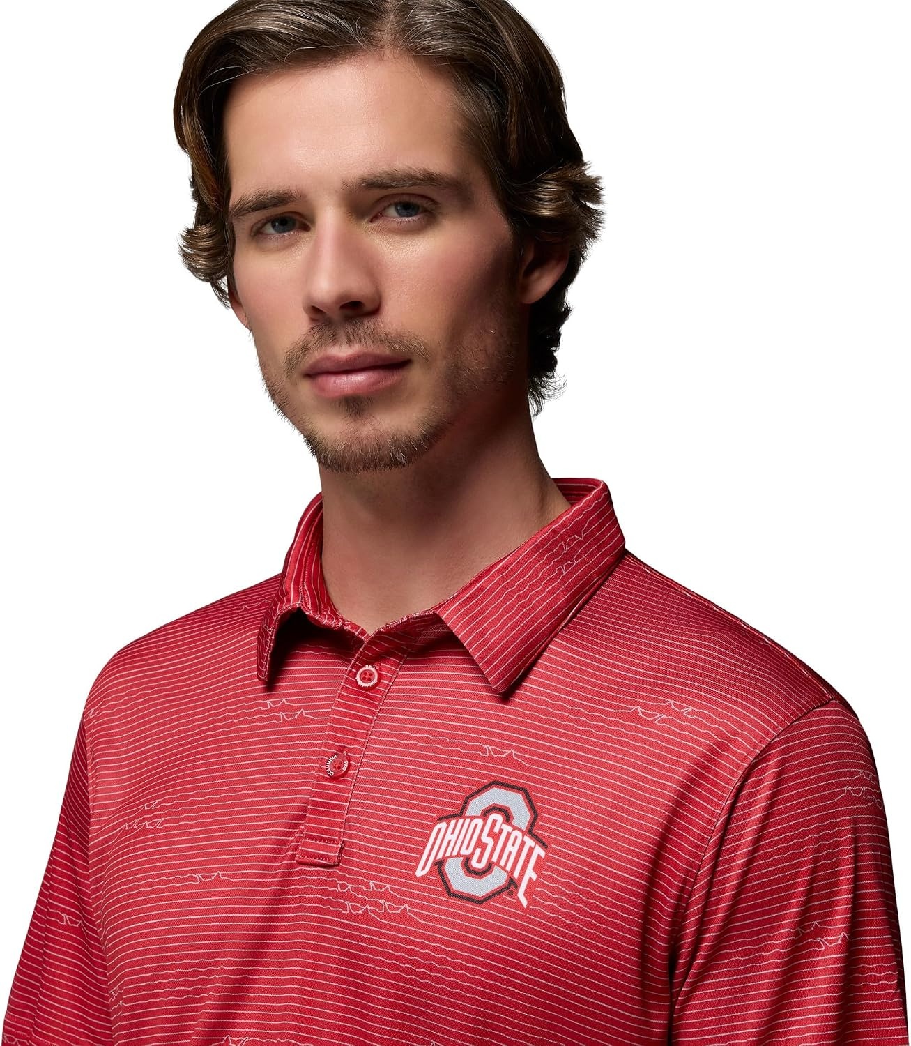 image:imageColumbia Mens Collegiate Super Terminal Tackle PoloOs Intense Red