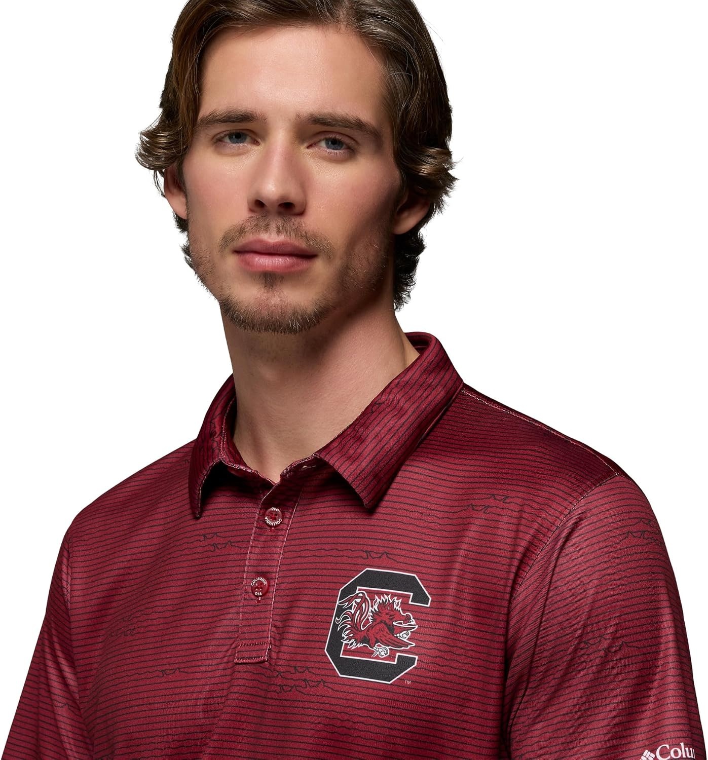 image:imageColumbia Mens Collegiate Super Terminal Tackle PoloSc Beet