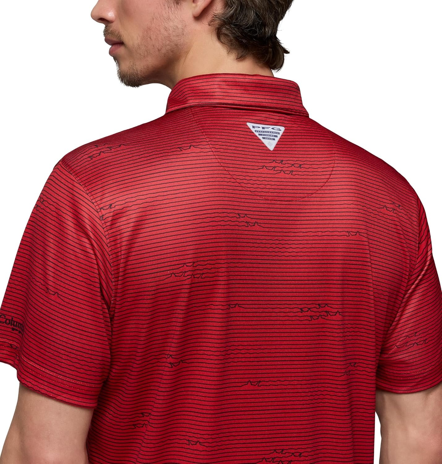 image:imageColumbia Mens Collegiate Super Terminal Tackle PoloUga Bright Red