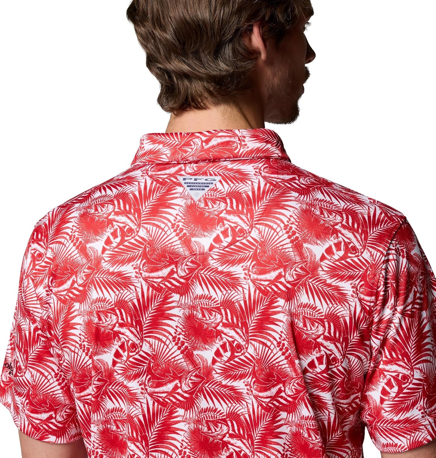 image:imageColumbia Mens Collegiate Super Terminal Tackle PoloUga Bright Red Roosters
